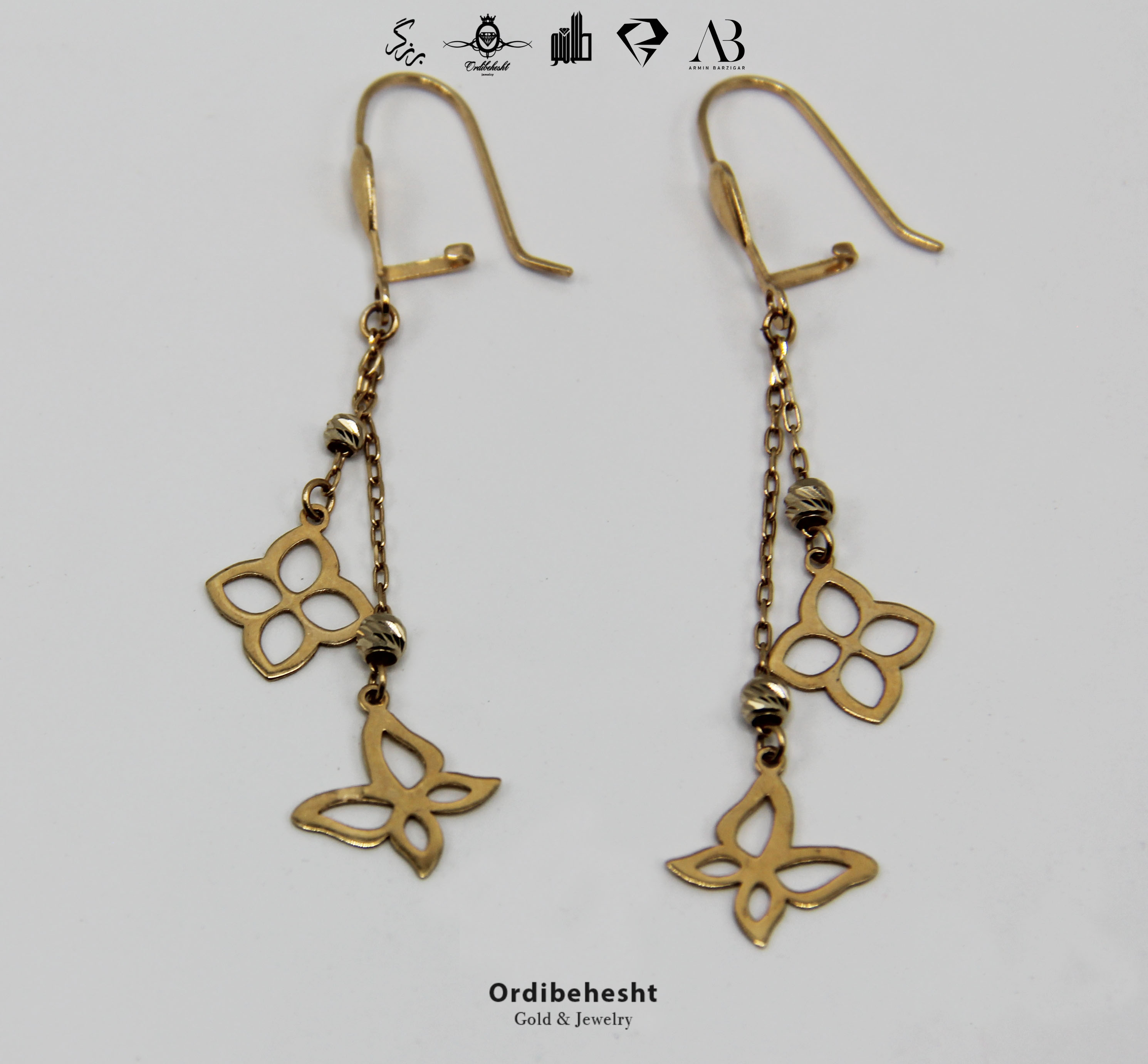 گوشواره اویز پروانه