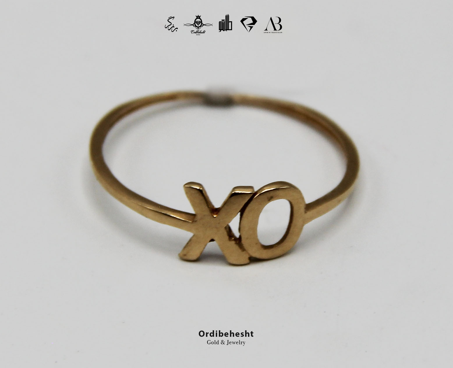 انگشتر مینیمال xo